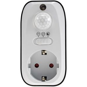 ChiliTec Prise Intelligente avec Détecteur de Mouvement 230 V 1200 W Portée: 8 m Détection Jour/Nuit à partir de 1 W Prise à Détecteur pour Lampes LED Blanc - Publicité ChiliTec Prise Intelligente avec Détecteur de Mouvement 230 V 1200 W Portée: 8 m Détection Jour/Nuit à partir de 1 W Prise à Détecteur pour Lampes LED Blanc - Publicité