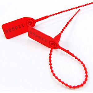 Wubao Scellé de sécurité Pull-Tite Scellés anti-arrachement sécurisés pour trousse de secours d'extincteur Étiquette de déchirement numérotée 250 mm (100 pièces Rouges) - Publicité Wubao Scellé de sécurité Pull-Tite Scellés anti-arrachement sécurisés pour trousse de secours d'extincteur Étiquette de déchirement numérotée 250 mm (100 pièces Rouges) - Publicité