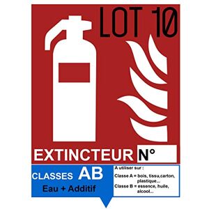 UTTSCHEID Autocollant vinyl Signalétique extincteur AB Eau + Additif L.150 x H.200 mm 10 - Publicité UTTSCHEID Autocollant vinyl Signalétique extincteur AB Eau + Additif L.150 x H.200 mm 10 - Publicité