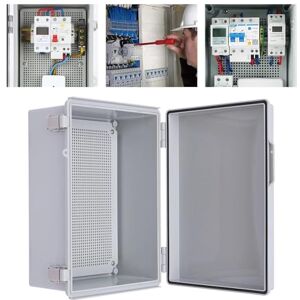 NEWFUN Boitier Electrique Etanche, Boite de Derivation Electrique IP66, Armoire de Commande Extérieure Avec Accessoires de Montage Mural (400 * 300 * 180) - Publicité NEWFUN Boitier Electrique Etanche, Boite de Derivation Electrique IP66, Armoire de Commande Extérieure Avec Accessoires de Montage Mural (400 * 300 * 180) - Publicité