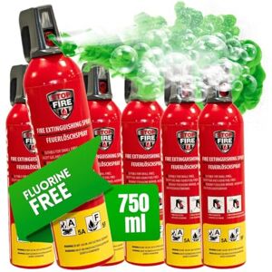 notlok Safety Work 6X 750g Mini Extincteur Maison sans Fluor Mousse Extinguante Douce pour la Peau pour Feux de Classe A, F & E jusqu'à 1000V Extincteur Voiture, Extincteur Bateau - Publicité notlok Safety Work 6X 750g Mini Extincteur Maison sans Fluor Mousse Extinguante Douce pour la Peau pour Feux de Classe A, F & E jusqu'à 1000V Extincteur Voiture, Extincteur Bateau - Publicité