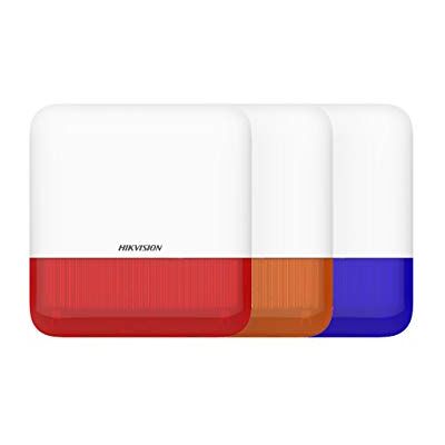 Hikvision Alarme Sirène Sans Fil - Orange - 868MHz - 110dB - IP65 - Configuration à Distance - Publicité Hikvision Alarme Sirène Sans Fil - Orange - 868MHz - 110dB - IP65 - Configuration à Distance - Publicité