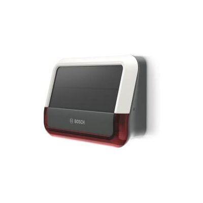 Bosch Smart Home Sirène extérieure, système d’alarme sans fil avec panneau solaire, alerte par notification - Publicité Bosch Smart Home Sirène extérieure, système d’alarme sans fil avec panneau solaire, alerte par notification - Publicité
