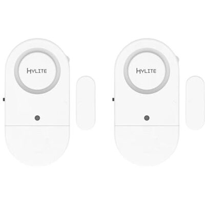 HYLITE Alarme Magnétique Porte Fenêtre 2-Pack – 125dB Alarme ou Ding-Dong, Montage Adhésif sans Percer, Capteur Standalone Batterie, Blanc - Publicité HYLITE Alarme Magnétique Porte Fenêtre 2-Pack – 125dB Alarme ou Ding-Dong, Montage Adhésif sans Percer, Capteur Standalone Batterie, Blanc - Publicité