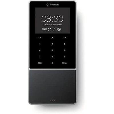 TimeMoto TM—818 MC Pointeuse horaire connectée au cloud, compatible avec les cartes d'accès HID/sans contact, badges RFID, code PIN, 2 000 utilisateurs, rapport des heures travaillées, Wi-Fi - Publicité TimeMoto TM—818 MC Pointeuse horaire connectée au cloud, compatible avec les cartes d'accès HID/sans contact, badges RFID, code PIN, 2 000 utilisateurs, rapport des heures travaillées, Wi-Fi - Publicité