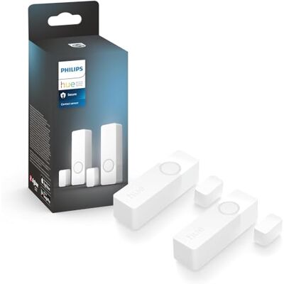 Philips Secure, Lot de 2 capteurs de Contact pour Porte ou fenêtre, Installation Facile, contrôle Depuis l'application Hue, Blanc - Publicité Philips Secure, Lot de 2 capteurs de Contact pour Porte ou fenêtre, Installation Facile, contrôle Depuis l'application Hue, Blanc - Publicité