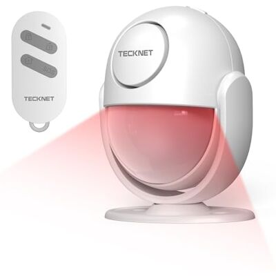 TECKNET Détecteur de mouvement avec télécommande, 125 dB, alarme antivol pour appartements, caravanes, garages, bureaux, appartements, voitures et commerces - Publicité TECKNET Détecteur de mouvement avec télécommande, 125 dB, alarme antivol pour appartements, caravanes, garages, bureaux, appartements, voitures et commerces - Publicité