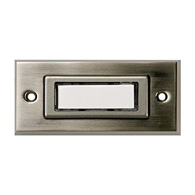 Huber Bouton de sonnette 1 voie en métal véritable Bouton de sonnette avec plaque nominative Sonnette de porte d'entrée Montage en saillie Interrupteur de sonnette - Publicité Huber Bouton de sonnette 1 voie en métal véritable Bouton de sonnette avec plaque nominative Sonnette de porte d'entrée Montage en saillie Interrupteur de sonnette - Publicité
