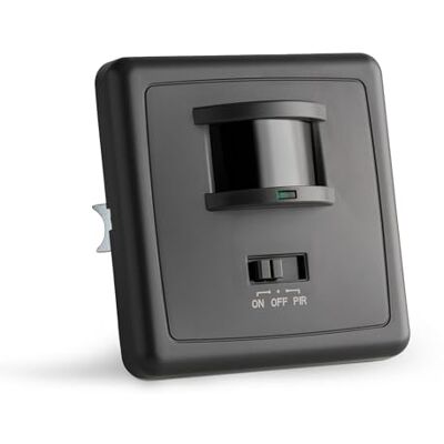SEBSON Détecteur de Mouvement Intérieur Mural Encastré, LED 500W Lot de 2 Interrupteur Mural à Détection de Mouvement, programmable, Capteur PIR 9m/160°, pour Boîte d'Encastrement 68mm, 3 Fils - Publicité SEBSON Détecteur de Mouvement Intérieur Mural Encastré, LED 500W Lot de 2 Interrupteur Mural à Détection de Mouvement, programmable, Capteur PIR 9m/160°, pour Boîte d'Encastrement 68mm, 3 Fils - Publicité