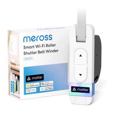meross Matter Enrouleur de Sangle Connecté, Enrouleur Volet Roulant (max. 45 kg, 6 m²), Compatible avec HomeKit Alexa et Google, Commande Vocale et Contrôle à Distance - Publicité meross Matter Enrouleur de Sangle Connecté, Enrouleur Volet Roulant (max. 45 kg, 6 m²), Compatible avec HomeKit Alexa et Google, Commande Vocale et Contrôle à Distance - Publicité