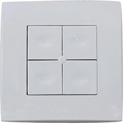 Yokis télécommande murale 4 touches power tlm4t45p - Publicité Yokis télécommande murale 4 touches power tlm4t45p - Publicité