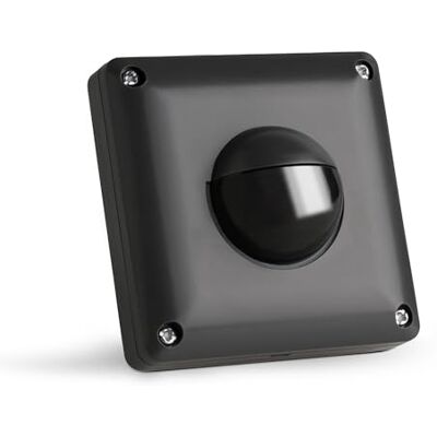 SEBSON Détecteur de Mouvement Extérieur IP65 Montage Mural Encastré LED adapté, Programmable, 3 Fils, Capteur Infrarouge Portée 10m/190°, Montage 53x53x23mm - Publicité SEBSON Détecteur de Mouvement Extérieur IP65 Montage Mural Encastré LED adapté, Programmable, 3 Fils, Capteur Infrarouge Portée 10m/190°, Montage 53x53x23mm - Publicité
