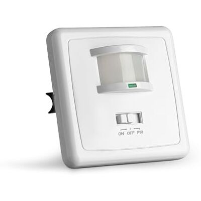 SEBSON Détecteur de Mouvement Intérieur Mural Encastré, LED 500W Lot de 2 Interrupteur Mural à Détection de Mouvement, programmable, Capteur PIR 9m/160°, pour Boîte d'Encastrement 68mm, 3 Fils - Publicité SEBSON Détecteur de Mouvement Intérieur Mural Encastré, LED 500W Lot de 2 Interrupteur Mural à Détection de Mouvement, programmable, Capteur PIR 9m/160°, pour Boîte d'Encastrement 68mm, 3 Fils - Publicité