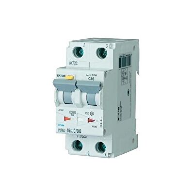 Eaton 16A 2P RCD Type C - Disjoncteur différentiel - Publicité Eaton 16A 2P RCD Type C - Disjoncteur différentiel - Publicité
