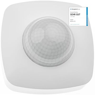 Huber Détecteur de présence Motion 30 360° pour l'intérieur, pour Montage au Plafond avec 3 capteurs et lentilles matricielles, IP20 I 230V, adapté aux LED - Publicité Huber Détecteur de présence Motion 30 360° pour l'intérieur, pour Montage au Plafond avec 3 capteurs et lentilles matricielles, IP20 I 230V, adapté aux LED - Publicité