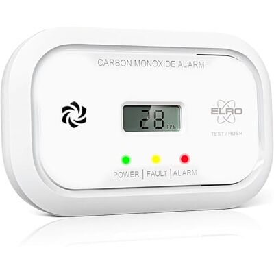 Elro FC5003 Détecteur de Monoxyde de Carbone avec Écran Capteur Électrochimique Durable de 10 Ans Piles 3 Ans CO Alarme Sonore 85dB - Publicité Elro FC5003 Détecteur de Monoxyde de Carbone avec Écran Capteur Électrochimique Durable de 10 Ans Piles 3 Ans CO Alarme Sonore 85dB - Publicité