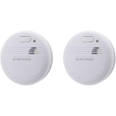 Otio Lot de 2 détecteurs de fumée autonomie 3 Ans Pile + Accessoires - Publicité Otio Lot de 2 détecteurs de fumée autonomie 3 Ans Pile + Accessoires - Publicité