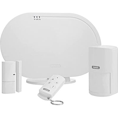 ABUS Système d'alarme sans fil Smartvest Basis-Set Système d'alarme anti-effraction y compris détecteur de mouvement détecteur d'ouverture Vainqueur du test Accès à distance iOS Android App - Publicité ABUS Système d'alarme sans fil Smartvest Basis-Set Système d'alarme anti-effraction y compris détecteur de mouvement détecteur d'ouverture Vainqueur du test Accès à distance iOS Android App - Publicité