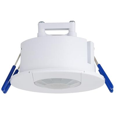 SEBSON Détecteur de Mouvement Intérieur Encastré Capteur de Mouvement 8m/360°, Montage au Plafond Ø63-68mm, Capteur Infrarouge Programmable 3 Fils - Publicité SEBSON Détecteur de Mouvement Intérieur Encastré Capteur de Mouvement 8m/360°, Montage au Plafond Ø63-68mm, Capteur Infrarouge Programmable 3 Fils - Publicité