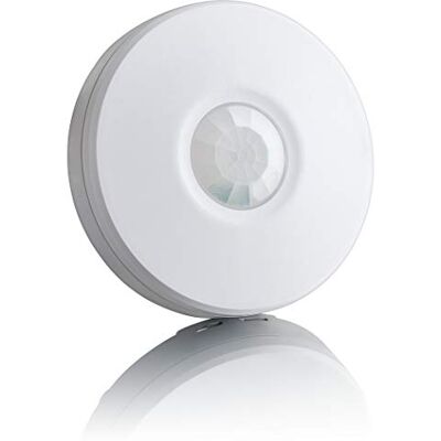 SEBSON ® Détecteur de Mouvement Extérieur IP65 Montage en Saillie au Plafond, programmable, capteur Infrarouge, portée 8m/360°, LED adapté - Publicité SEBSON ® Détecteur de Mouvement Extérieur IP65 Montage en Saillie au Plafond, programmable, capteur Infrarouge, portée 8m/360°, LED adapté - Publicité