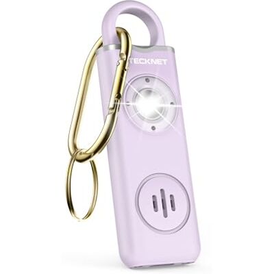 TECKNET Alarme personnelle, Ring Alarm de 130 DB avec Signal LED, Porte-clés de Chargement USB Type-C, Alarmes de Poche pour Enfants, Femmes, Personnes Âgées et Étudiants (Pourpre) - Publicité TECKNET Alarme personnelle, Ring Alarm de 130 DB avec Signal LED, Porte-clés de Chargement USB Type-C, Alarmes de Poche pour Enfants, Femmes, Personnes Âgées et Étudiants (Pourpre) - Publicité