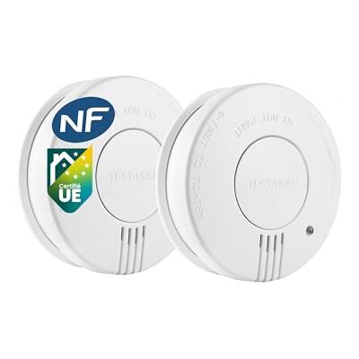 Détecteur de fumée Smartwares FSM-11517 - Photoélectrique, 2 pièces, 85dB - Publicité Détecteur de fumée Smartwares FSM-11517 - Photoélectrique, 2 pièces, 85dB - Publicité