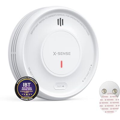 X-Sense Détecteur de Fumée Connecté avec Pad Adhésif Magnétique, Fonction avec l’Appli, Station de Base SBS50 Requise, Durée de Vie de 10 Ans et Batterie Remplaçable, XS0D-MR, Lot de 1 - Publicité X-Sense Détecteur de Fumée Connecté avec Pad Adhésif Magnétique, Fonction avec l’Appli, Station de Base SBS50 Requise, Durée de Vie de 10 Ans et Batterie Remplaçable, XS0D-MR, Lot de 1 - Publicité