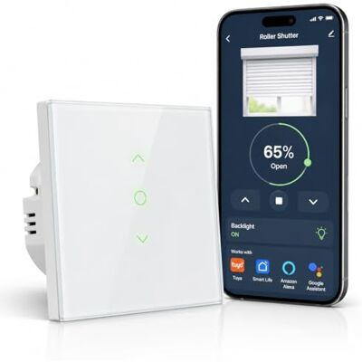LoraTap Interrupteur Volet Roulant Connecté WiFi: contrôle précis d'ouverture 0%-100% rétroéclairage nocturne et commande vocale Alexa Google Assistant remplace directement l'ancien interrupteur - Publicité LoraTap Interrupteur Volet Roulant Connecté WiFi: contrôle précis d'ouverture 0%-100% rétroéclairage nocturne et commande vocale Alexa Google Assistant remplace directement l'ancien interrupteur - Publicité
