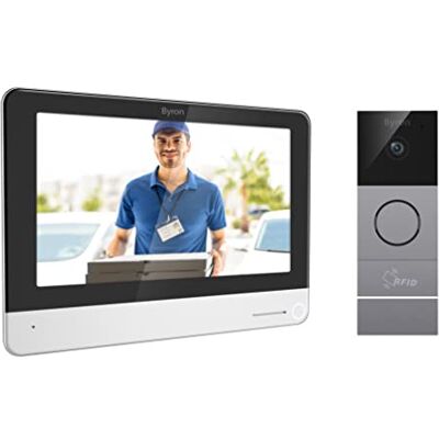 Interphone vidéo Byron DIC-23312 Wi-Fi - 7" Noir / Argent - Publicité Interphone vidéo Byron DIC-23312 Wi-Fi - 7" Noir / Argent - Publicité