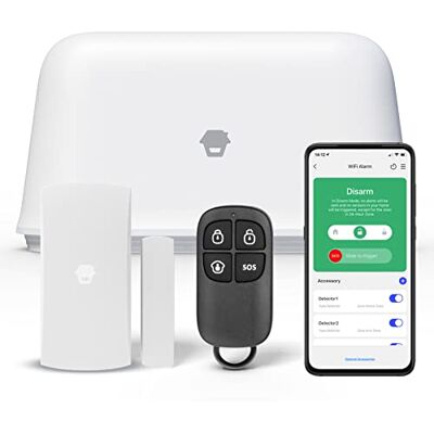 CHUANGO - OV-300 Système d'alarme sans fil pour la maison - Capteurs de mouvement et porte - Publicité CHUANGO - OV-300 Système d'alarme sans fil pour la maison - Capteurs de mouvement et porte - Publicité