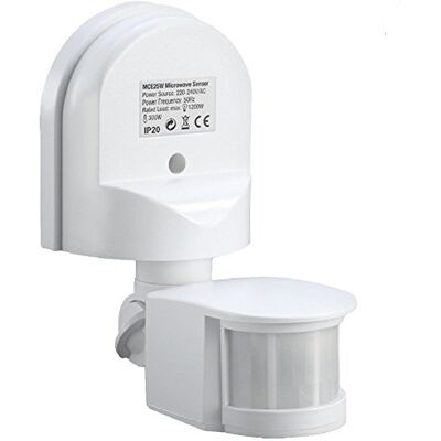 Maclean MCE25 W Capteur Mur de Mouvement capteur Infrarouge 180° Plafond de Montage Externe Mur Blanc - Publicité Maclean MCE25 W Capteur Mur de Mouvement capteur Infrarouge 180° Plafond de Montage Externe Mur Blanc - Publicité