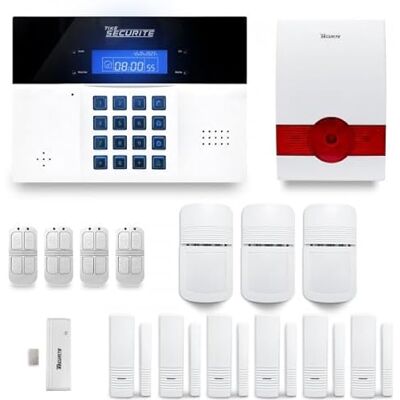 Tike securite Alarme maison sans fil DNBi 4 à 5 pièces mouvement + intrusion + détecteur ouverture coulissante + sirène extérieure autonome Compatible Box internet - Publicité Tike securite Alarme maison sans fil DNBi 4 à 5 pièces mouvement + intrusion + détecteur ouverture coulissante + sirène extérieure autonome Compatible Box internet - Publicité