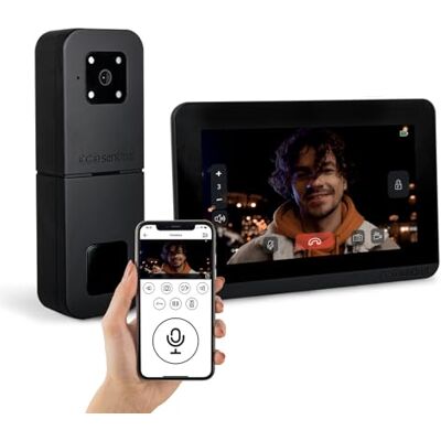 SCS Sentinel Interphone Vidéo Sans Fil Connecté 7 Pouces Écran Tactile – Portée 350 m HeyView Smart Air, vision nocturne couleur, controle portail et gache, enregistrement photos et vidéos, IP65, - Publicité SCS Sentinel Interphone Vidéo Sans Fil Connecté 7 Pouces Écran Tactile – Portée 350 m HeyView Smart Air, vision nocturne couleur, controle portail et gache, enregistrement photos et vidéos, IP65, - Publicité