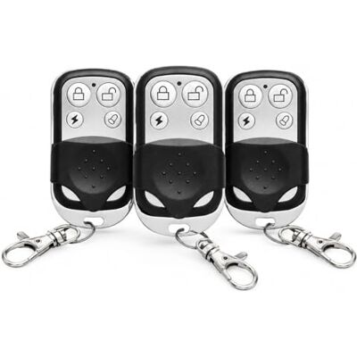 Daewoo Télécommande Alarme WRC305 Luxe – Pack de 3 – Clapet Anti-Fausse Alerte – 4 Fonctions – Compatible Touch AM301/AM302 & Vigilia – sans abonnement – Format Porte-clés - Publicité Daewoo Télécommande Alarme WRC305 Luxe – Pack de 3 – Clapet Anti-Fausse Alerte – 4 Fonctions – Compatible Touch AM301/AM302 & Vigilia – sans abonnement – Format Porte-clés - Publicité