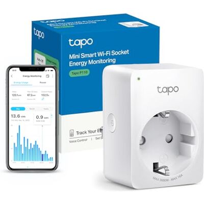 Tapo Prise Connectée WiFi, Suivi de consommation, 16A Type F, Compatible avec Alexa et Google Home, Contrôler le radiateur, le chauffage, Économie d'énergie, P110 - Publicité Tapo Prise Connectée WiFi, Suivi de consommation, 16A Type F, Compatible avec Alexa et Google Home, Contrôler le radiateur, le chauffage, Économie d'énergie, P110 - Publicité