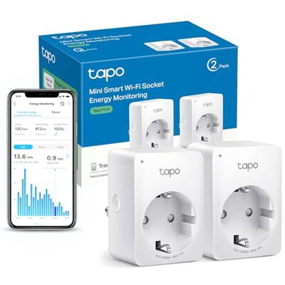Tapo Prise Connectée WiFi, Suivi de consommation, 16A Type F, compatible avec Alexa et Google Home, Contrôler le radiateur, le chauffage, Économie d'énergie, Commande vocale, P110(2-pack) - Publicité Tapo Prise Connectée WiFi, Suivi de consommation, 16A Type F, compatible avec Alexa et Google Home, Contrôler le radiateur, le chauffage, Économie d'énergie, Commande vocale, P110(2-pack) - Publicité