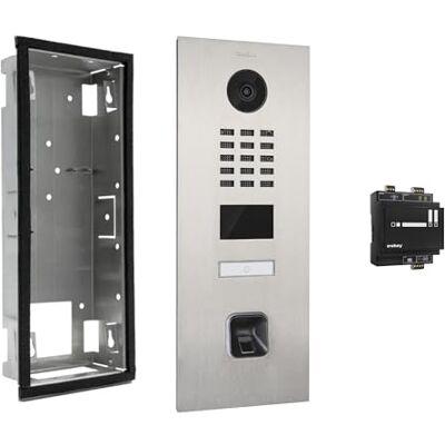 EKEY DoorBird D2101FV Station de porte avec empreinte digitale sLine (boîtier en acier inoxydable V4A, boîtier encastré, empreintes digitales, contrôleur) Interphone vidéo avec empreinte digitale - Publicité EKEY DoorBird D2101FV Station de porte avec empreinte digitale sLine (boîtier en acier inoxydable V4A, boîtier encastré, empreintes digitales, contrôleur) Interphone vidéo avec empreinte digitale - Publicité