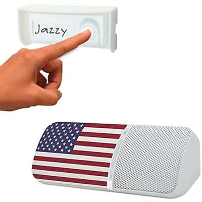 EXTEL Carillon blanc Jazzy 100 USA Sonnette de porte Sans Fil Portée 100 m - Publicité EXTEL Carillon blanc Jazzy 100 USA Sonnette de porte Sans Fil Portée 100 m - Publicité