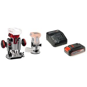 Einhell Professional Défonceuse-affleureuse combinée sans fil TP-RO Set 18 Li BL-Solo Power X-Change (18V, Brushless, réglage fin de profondeur fraisage + accessoires) avec Chargeur et Batterie 2,5Ah - Publicité