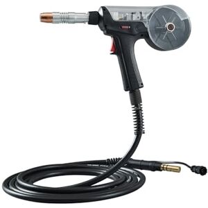 VEVOR Pistolet à Bobine avec Câble 6 m 200 A Compatible avec Soudeuses MIG Hobart lronMan 240, Adapté pour Fils de Soudage Fourrés, Solides, Aluminium 0,76 mm 0,89 mm, Diverses Tâches de Soudage - Publicité VEVOR Pistolet à Bobine avec Câble 6 m 200 A Compatible avec Soudeuses MIG Hobart lronMan 240, Adapté pour Fils de Soudage Fourrés, Solides, Aluminium 0,76 mm 0,89 mm, Diverses Tâches de Soudage - Publicité