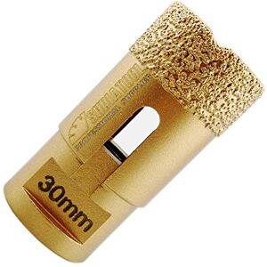 SHDIATOOL Foret pour perceuse diamantée 30 mm sous vide brasé foret diamant avec filetage M14 pour porcelaine carreaux de granit de marbre coupé à sec - Publicité SHDIATOOL Foret pour perceuse diamantée 30 mm sous vide brasé foret diamant avec filetage M14 pour porcelaine carreaux de granit de marbre coupé à sec - Publicité