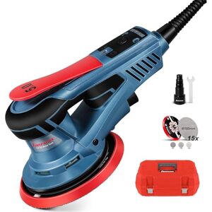 FANZTOOL FANZWORK Ponceuse Excentrique 150 mm, Ponceuse Orbitale avec une Course Abrasive de 5 mm, Moteur EC sans Balais de 350 W, 7 Vitesses jusqu'à 10 000 tr/min, 15 Disques Abrasifs, avec Mallette. Publicité FANZTOOL FANZWORK Ponceuse Excentrique 150 mm, Ponceuse Orbitale avec une Course Abrasive de 5 mm, Moteur EC sans Balais de 350 W, 7 Vitesses jusqu'à 10 000 tr/min, 15 Disques Abrasifs, avec Mallette. Publicité