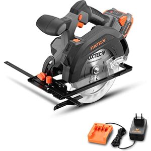Fuxtec Scie Circulaire Portative Sans Fil 20V FX-E1CS20 Livrée Avec Batterie 4Ah et Chargeur 1A Lame De Scie Ø 165mm / Profondeur De Coupe 38-55mm / Réglage de L'Angle De Coupe - Publicité Fuxtec Scie Circulaire Portative Sans Fil 20V FX-E1CS20 Livrée Avec Batterie 4Ah et Chargeur 1A Lame De Scie Ø 165mm / Profondeur De Coupe 38-55mm / Réglage de L'Angle De Coupe - Publicité