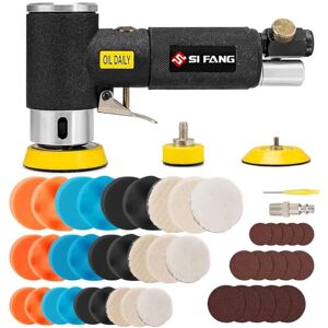 SI FANG 48Pcs mini ponceuse excentrique à air comprimé 25mm/50 mm/ 75mm Ponceuse Orbitale Air Sander 1"/ 2" / 3" pneumatique orbitale avec disque - Publicité SI FANG 48Pcs mini ponceuse excentrique à air comprimé 25mm/50 mm/ 75mm Ponceuse Orbitale Air Sander 1"/ 2" / 3" pneumatique orbitale avec disque - Publicité