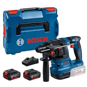 Bosch 18V System perforateur sans-fil GBH 18V-22 (SDS plus, idéal pour percer des trous de 6 à 10 mm, avec 2 batteries de 4,0 Ah, chargeur rapide GAL 18V-40, L-BOXX - Publicité Bosch 18V System perforateur sans-fil GBH 18V-22 (SDS plus, idéal pour percer des trous de 6 à 10 mm, avec 2 batteries de 4,0 Ah, chargeur rapide GAL 18V-40, L-BOXX - Publicité