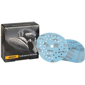 Mirka Galaxy Papier abrasif époxy 125mm autoagrippant grain 1000 pour poncer l'époxy, le bois, l'époxy, le rivertable / 50 pcs disques abrasifs - Publicité Mirka Galaxy Papier abrasif époxy 125mm autoagrippant grain 1000 pour poncer l'époxy, le bois, l'époxy, le rivertable / 50 pcs disques abrasifs - Publicité