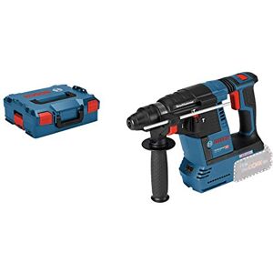 Bosch 18V System perforateur sans-fil GBH 18V-26 (SDS plus, 2,6 J, Ø perçage max : béton/acier/bois 26/13/30mm, poignée auxiliaire, butée profondeur 210mm, chiffon, L-BOXX) - Publicité Bosch 18V System perforateur sans-fil GBH 18V-26 (SDS plus, 2,6 J, Ø perçage max : béton/acier/bois 26/13/30mm, poignée auxiliaire, butée profondeur 210mm, chiffon, L-BOXX) - Publicité