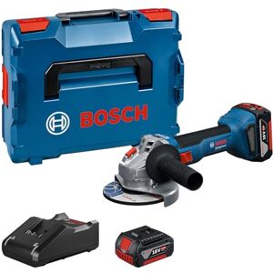 Bosch 18V System meuleuse angulaire sans-fil GWS 18V-8 (diamètre de disque 125 mm, avec 2 batteries GBA 4,0 Ah, chargeur GAL 18V-40, L-BOXX) - Publicité Bosch 18V System meuleuse angulaire sans-fil GWS 18V-8 (diamètre de disque 125 mm, avec 2 batteries GBA 4,0 Ah, chargeur GAL 18V-40, L-BOXX) - Publicité
