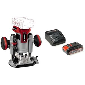 Einhell Professional Défonceuse sans fil TP-RO 18 Li BL-Solo Power X-Change (18 V, Li-Ion, hauteur de course 35 mm, moteur sans charbon, avec butée parallèle) avec Chargeur et Batterie 2,5Ah - Publicité