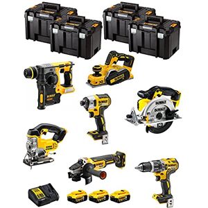 JG todotaladros DeWALT Kit DWK700T (DCD796 + DCH273 + DCG405 + DCF887 + DCS331 + DCS391 + DCP580 + 3 Batteries de 5,0 Ah + Chargeur + 4 x TSTAK VI) - Publicité